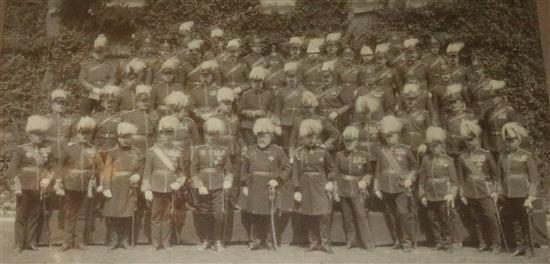 Photo of Officers of the Royal Engineers 1905 with King Edward VII